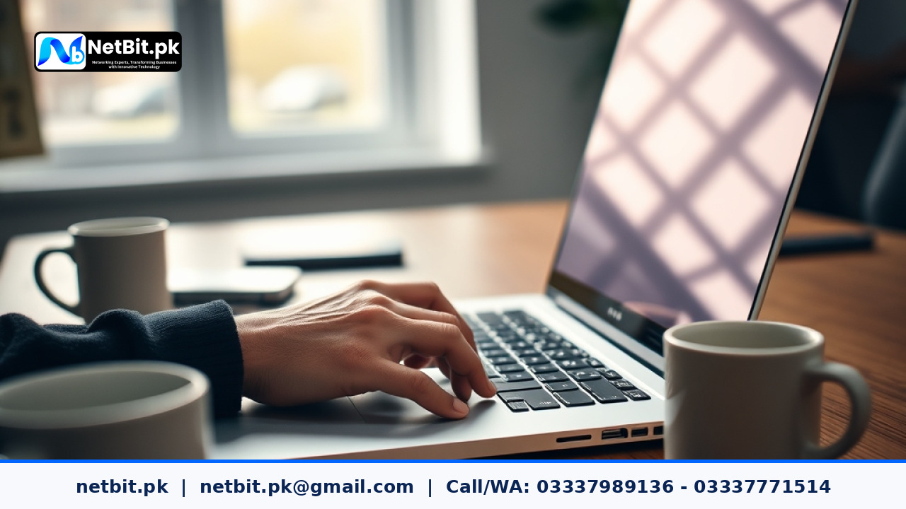 Software developer configuring an AI agent workflow on a laptop in a modern Pakistani office workspace.