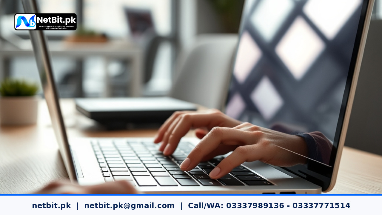 Developer reviewing system logs and application code on a dual-monitor workstation | NetBit Software House and Technology | netbit.pk