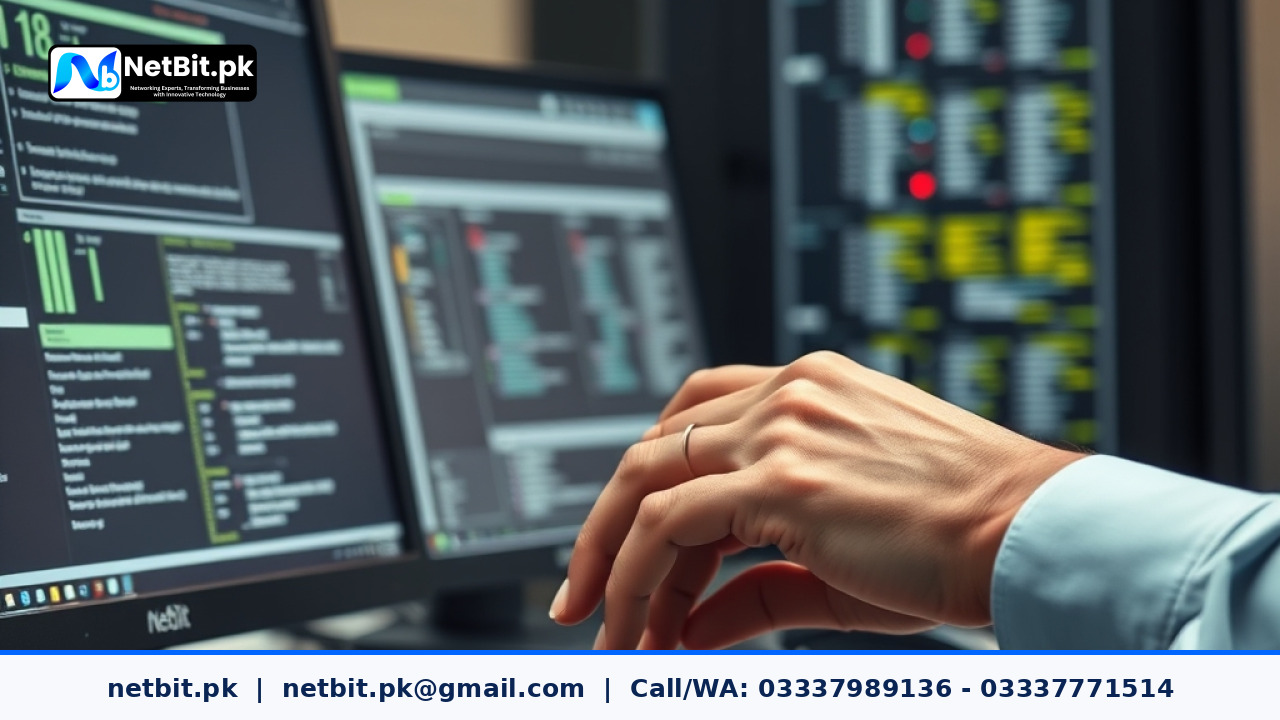 IT technician configuring power plan settings on an office computer system