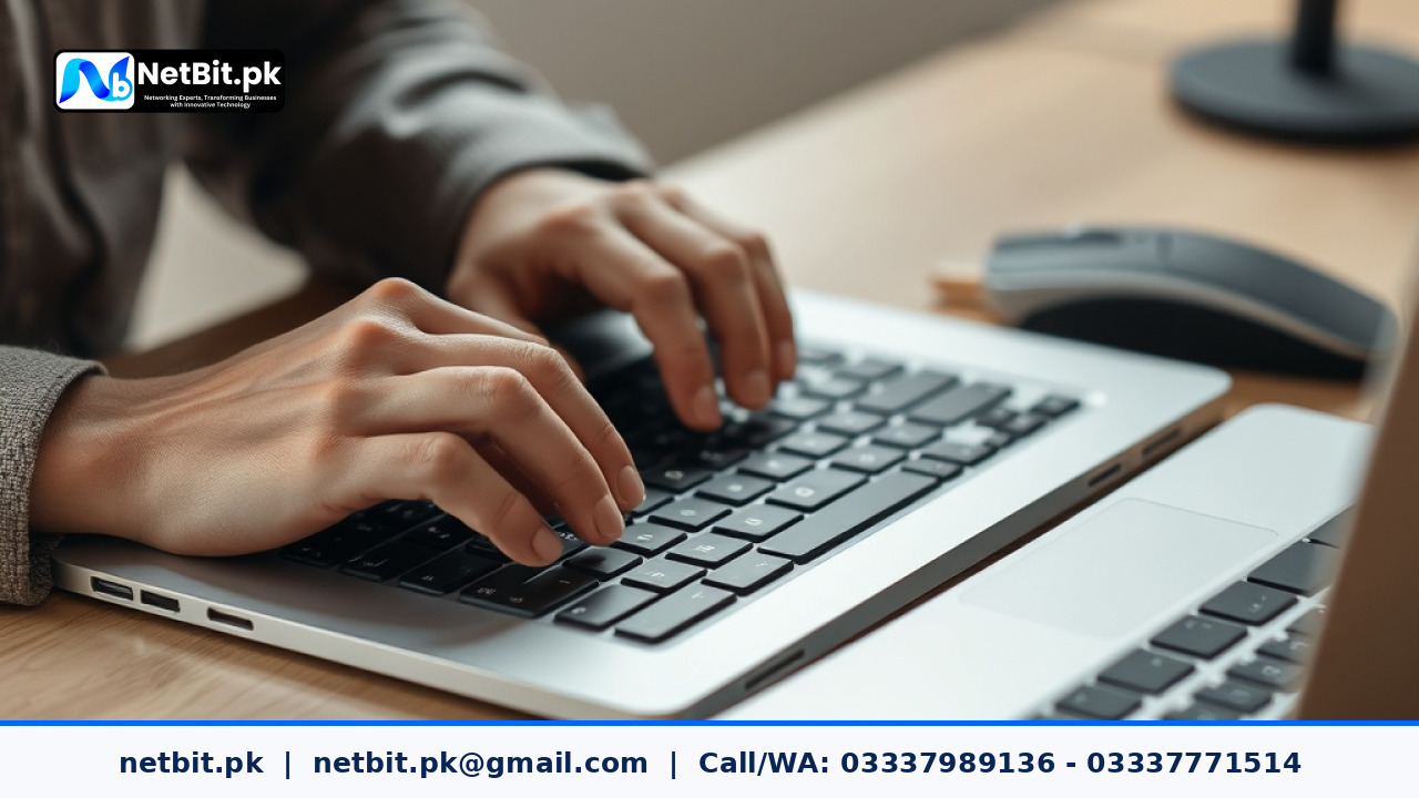 Developer reviewing relational database schemas and code on a modern workspace setup | NetBit Software House and Technology | netbit.pk