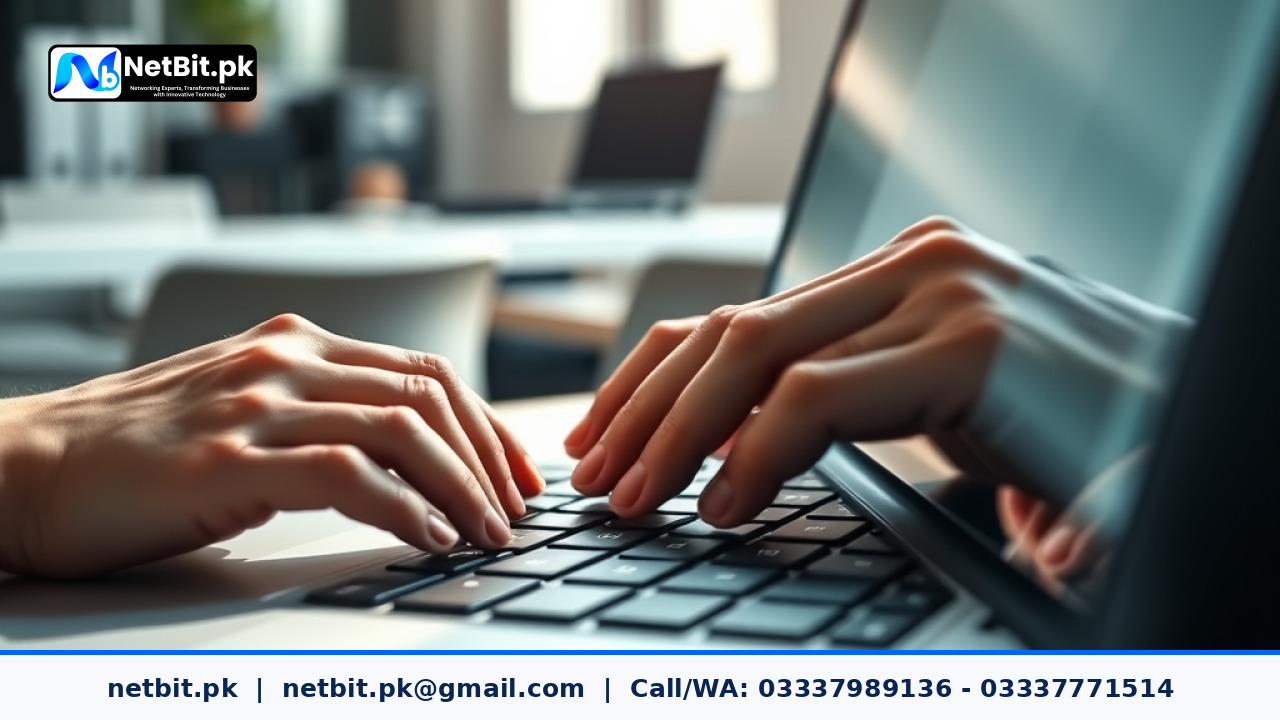 Developer optimizing database tables on a modern workstation | NetBit Software House and Technology | netbit.pk