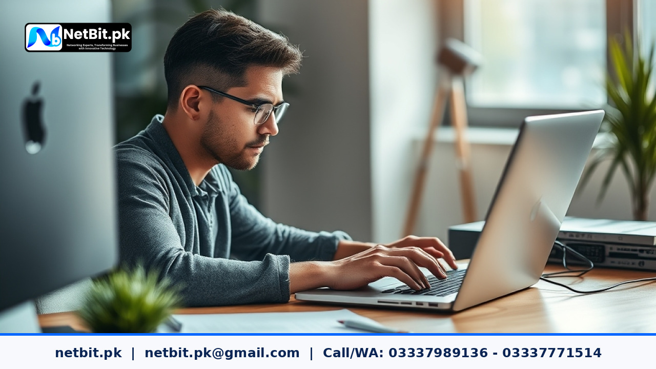 A developer optimizing digital images on a computer screen for web development projects