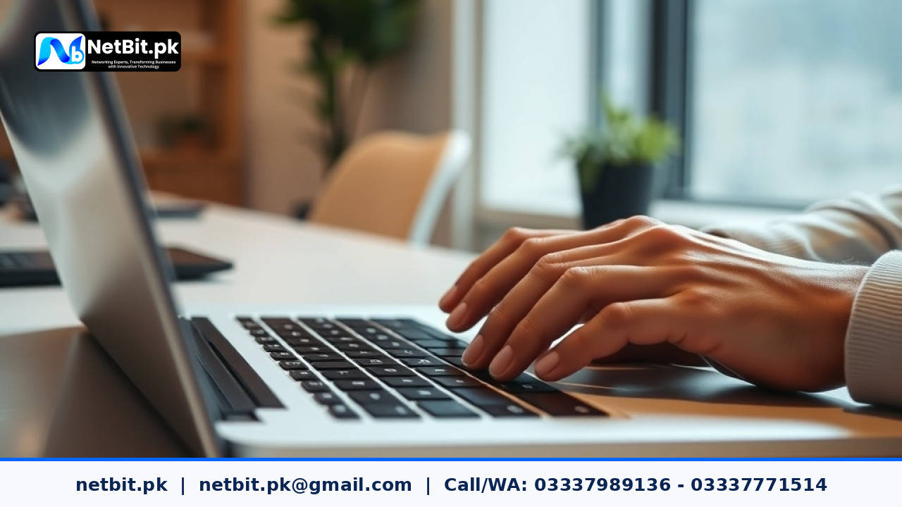 Technical engineer managing software deployment scripts on a dual-monitor workstation | NetBit Software House and Technology | netbit.pk