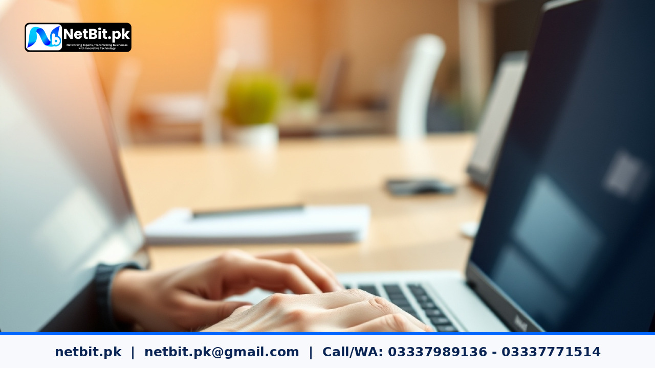 Developer adjusting AI agent configuration parameters on a modern laptop workspace | NetBit Software House and Technology | netbit.pk
