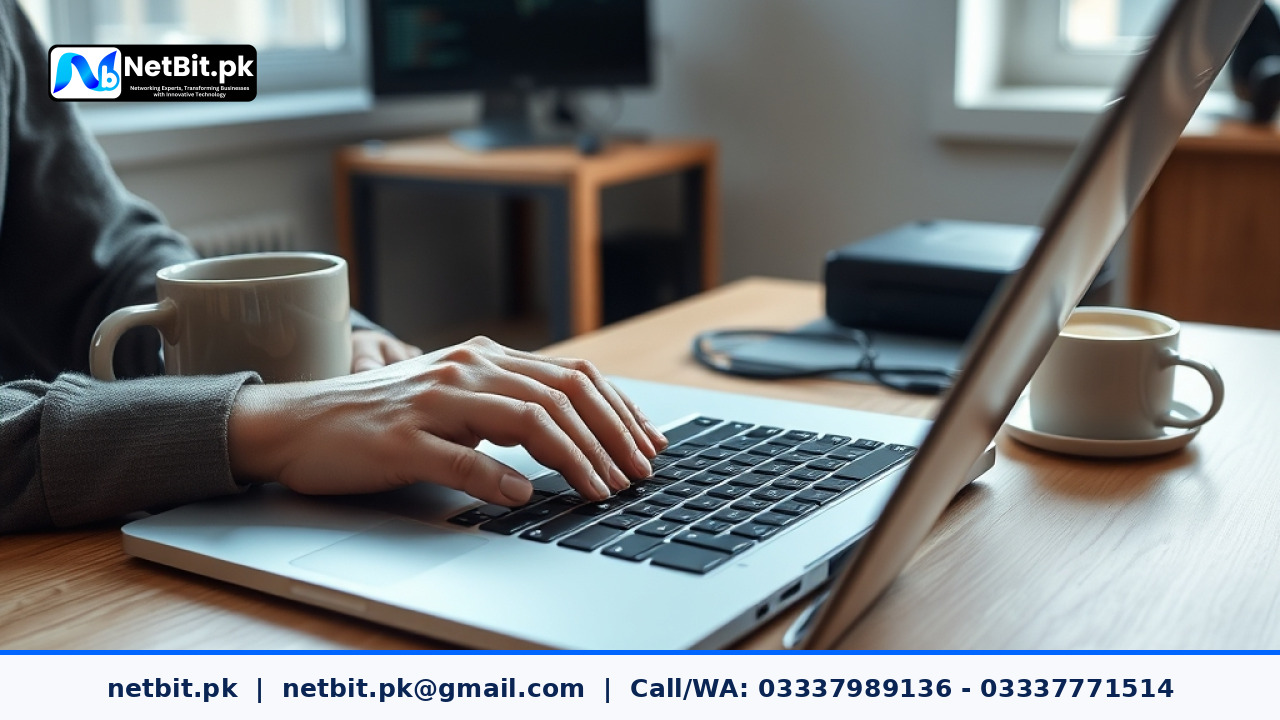Professional developer configuring database audit logs on a modern workspace setup | NetBit Software House and Technology | netbit.pk