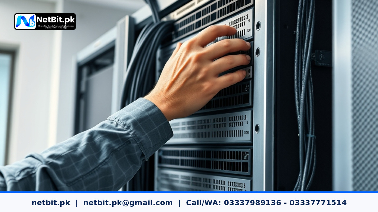 System administrator configuring server disk quotas in a professional office environment