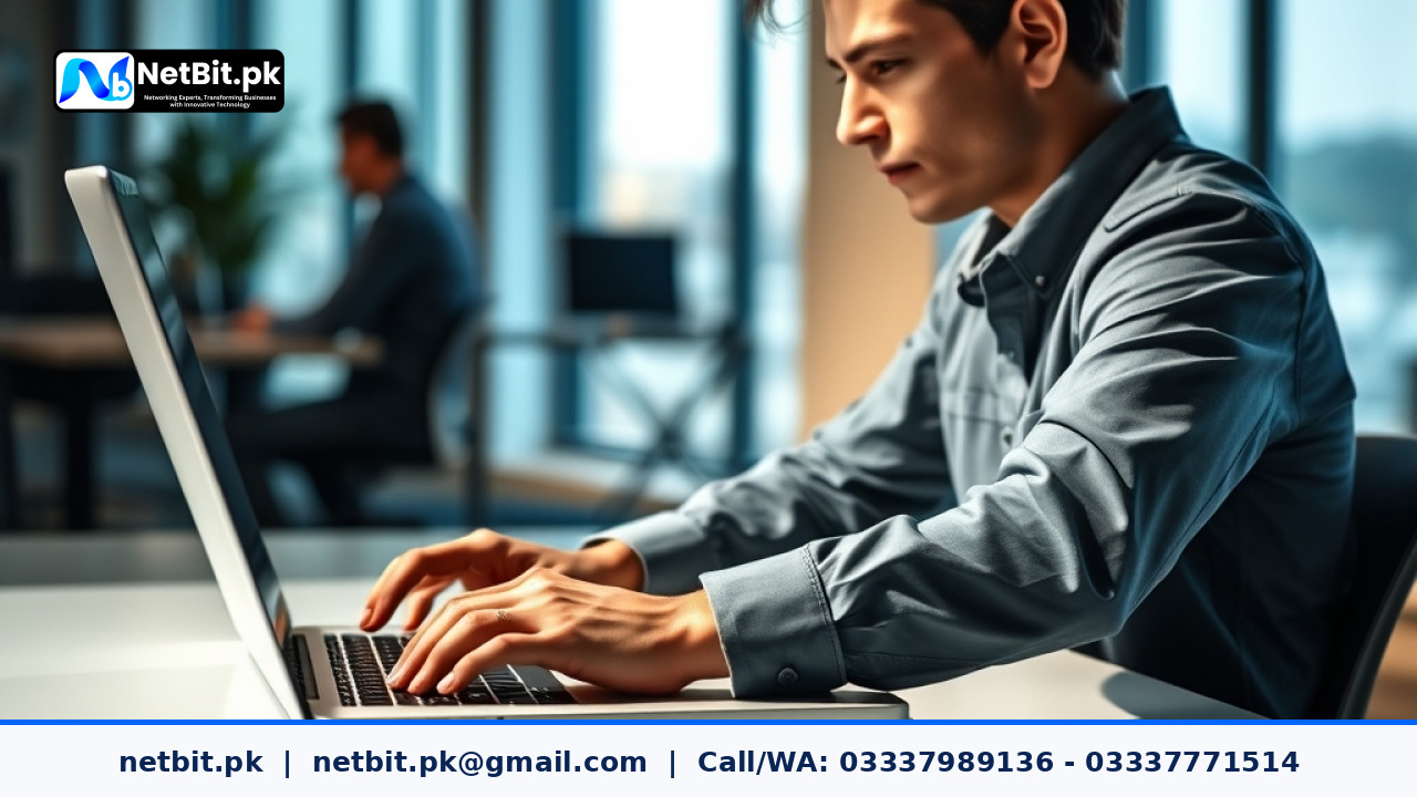 IT technician managing server software deployment and security certificates | NetBit Software House and Technology | netbit.pk