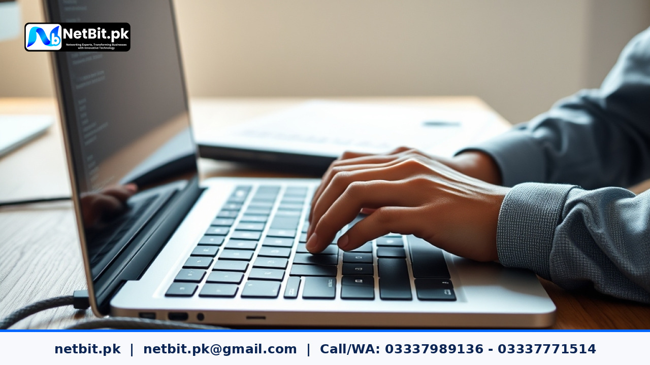 Developer working on AI agent input validation code on an office workstation