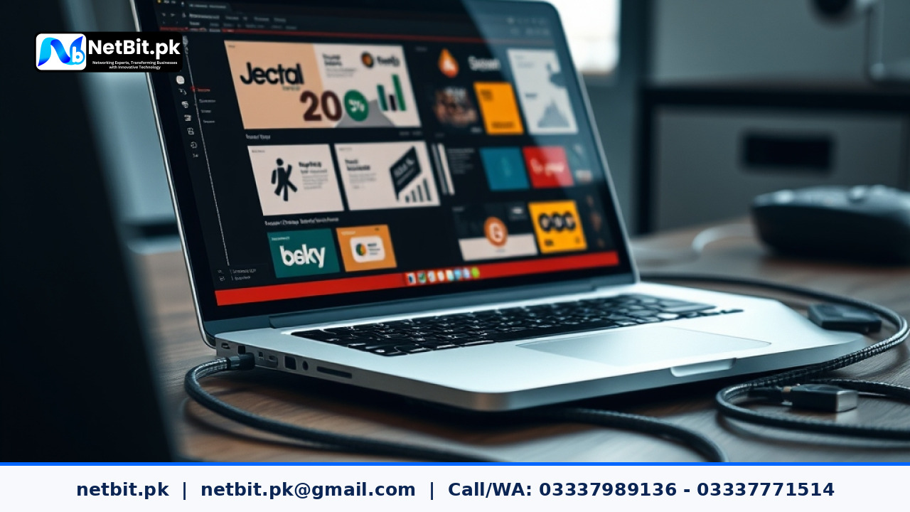 Professional graphic designer working on vector brand identity assets on a modern workstation