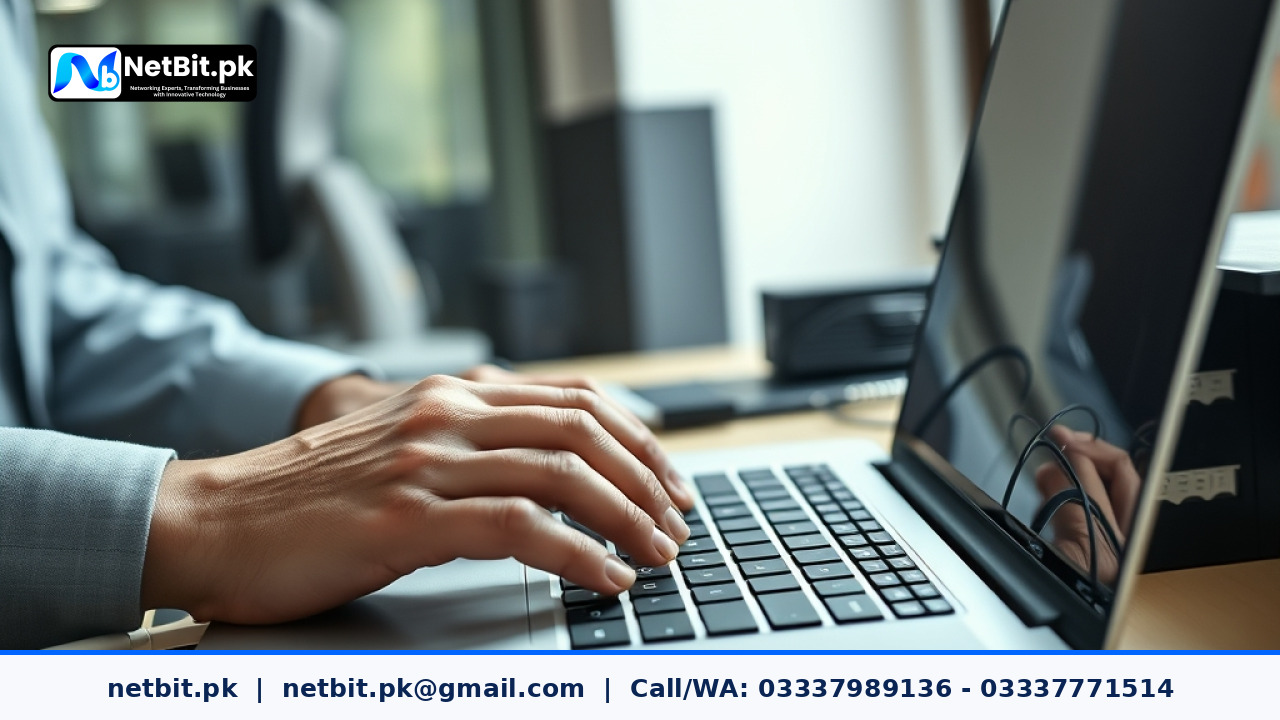 IT technician configuring application server and software deployment in office