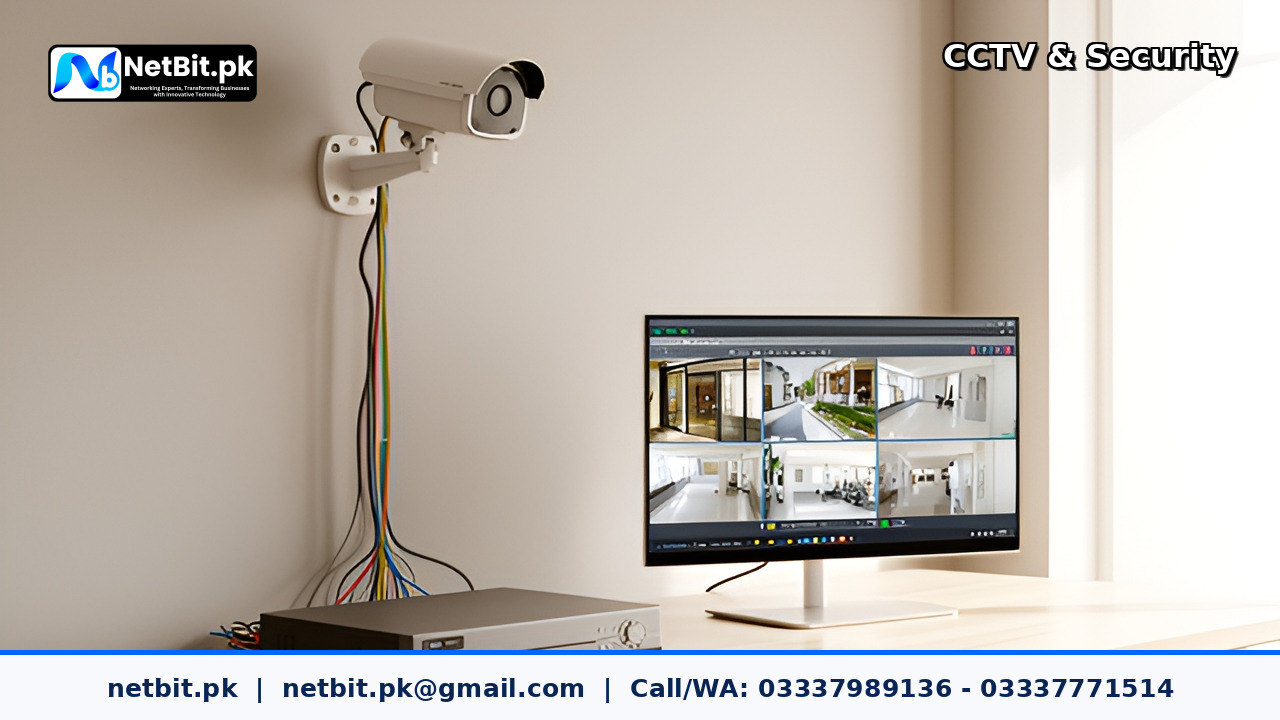 Property Entrance and Boundary CCTV Camera Installation project by NetBit Tech Software House, NetBit Khuzdar