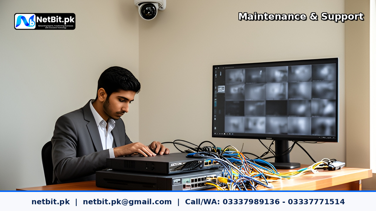 CCTV Remote Viewing and Network Configuration Maintenance project by NetBit Tech Software House, NetBit Khuzdar