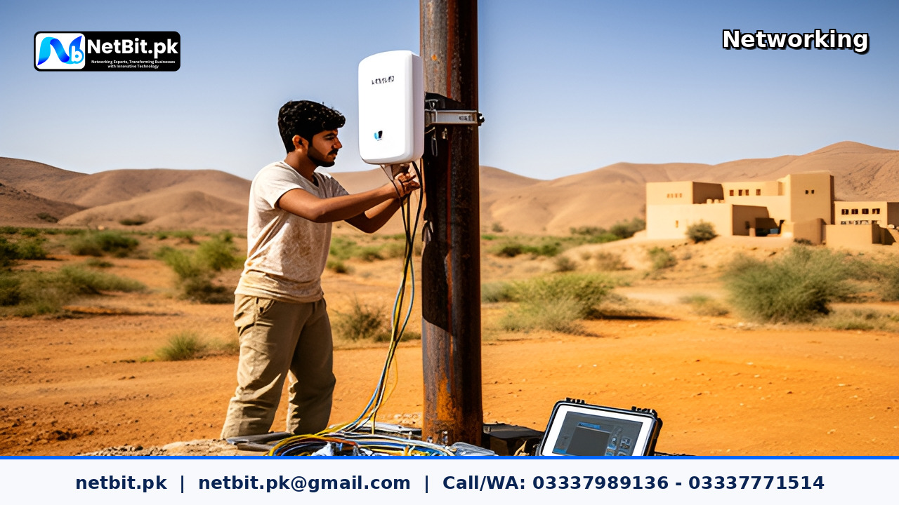airMAX Gen2 Outdoor Wireless Connectivity Setup project by NetBit Tech Software House, NetBit Khuzdar