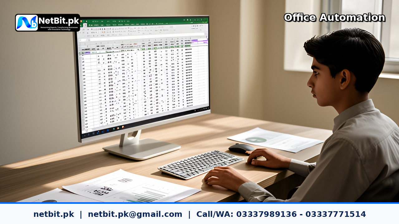 Dynamic Department-Wise Admissions Workbook project by NetBit Tech Software House, NetBit Khuzdar