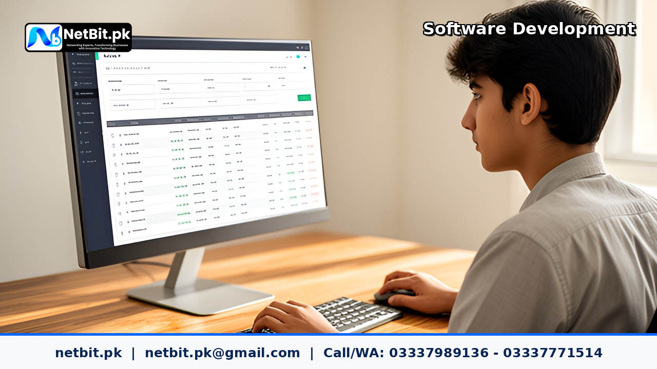 Concrete Block Production and Sales Management System project by NetBit Tech Software House, NetBit Khuzdar
