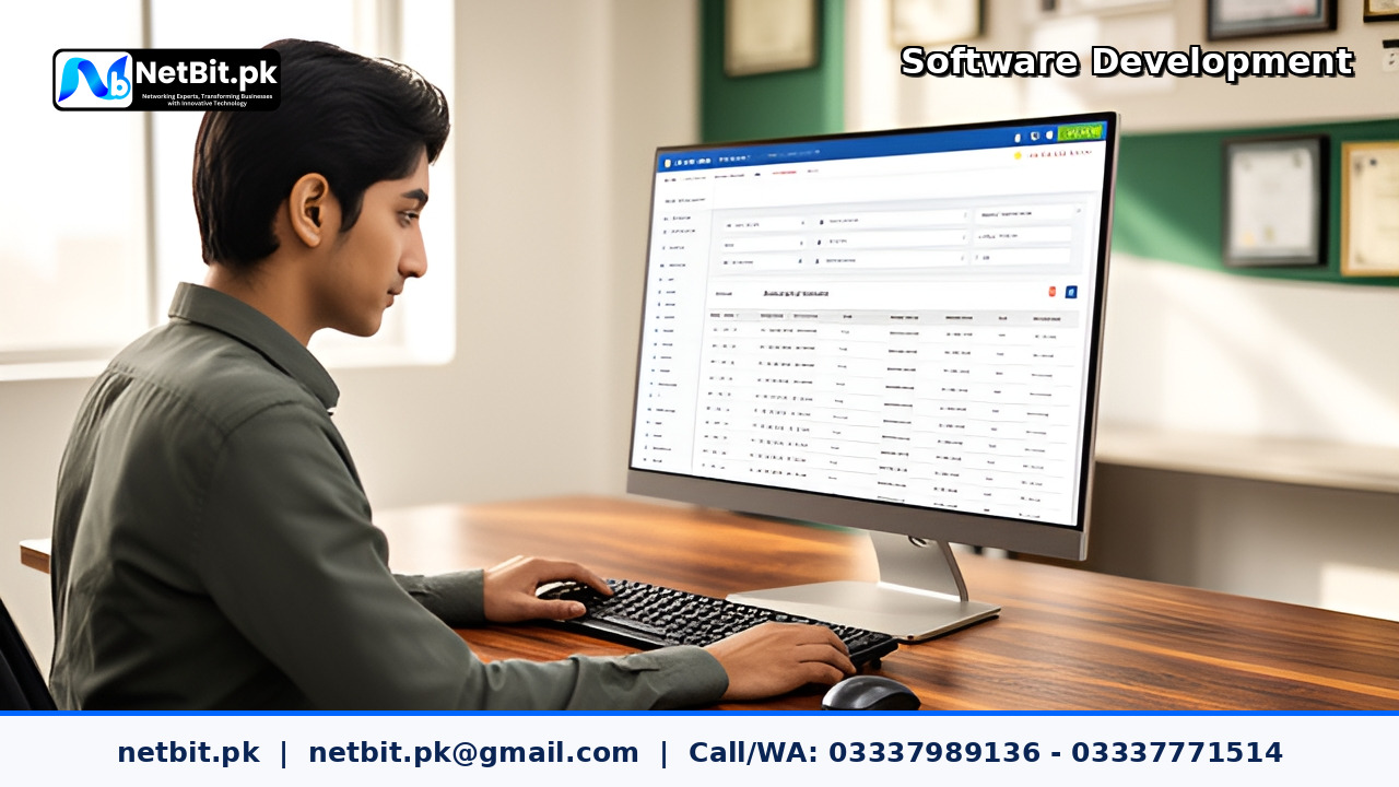 Academy Admissions, Fee and Student Record Web Application project by NetBit Tech Software House, NetBit Khuzdar