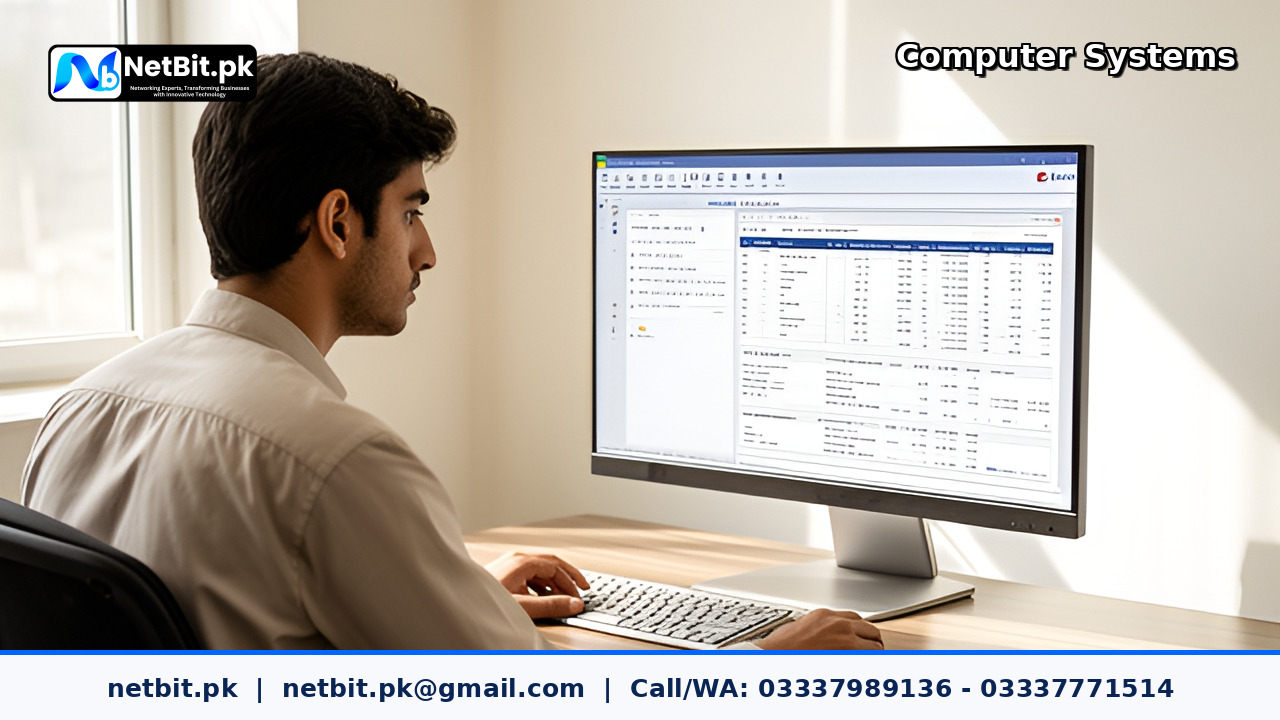 Business Desktop Systems and Office Software Setup project by NetBit Tech Software House, NetBit Khuzdar