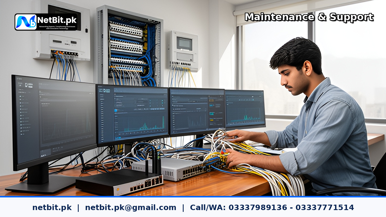 Office Computer Performance and Network Maintenance project by NetBit Tech Software House, NetBit Khuzdar