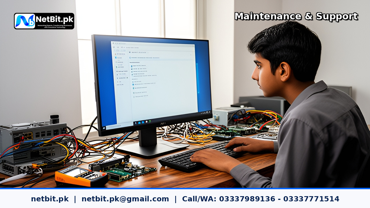 Business Computer Software and Connectivity Maintenance project by NetBit Tech Software House, NetBit Khuzdar