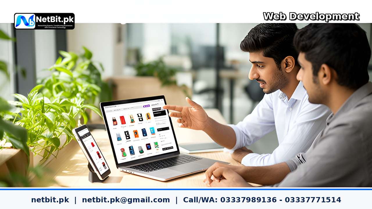 E-Commerce Website Development service by NetBit Tech Software House, NetBit Khuzdar