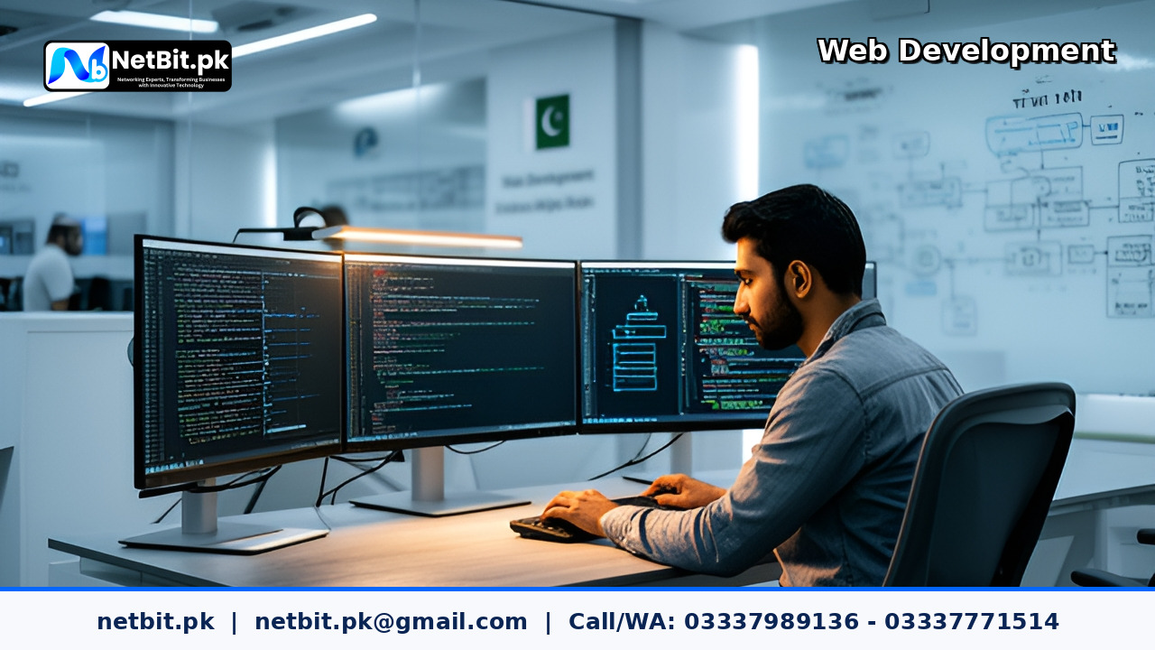 MySQL Database Web Integration service by NetBit Tech Software House, NetBit Khuzdar