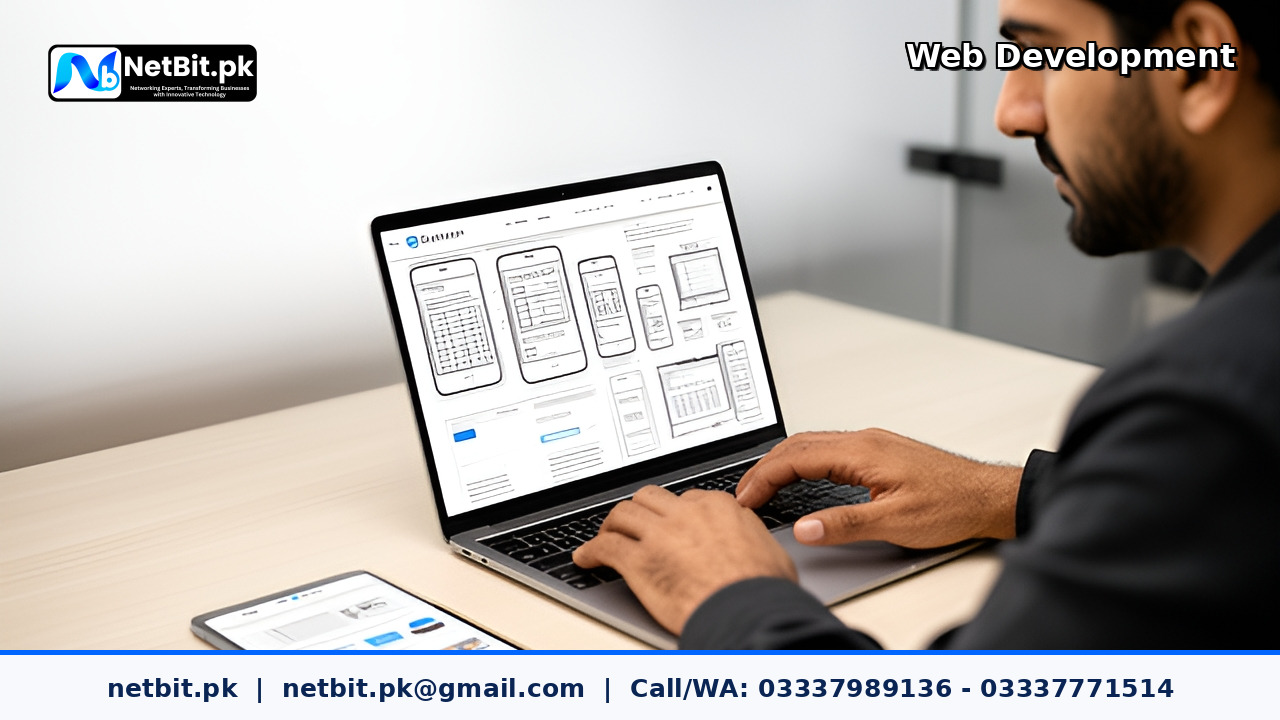 SEO-Friendly Website Development service by NetBit Tech Software House, NetBit Khuzdar