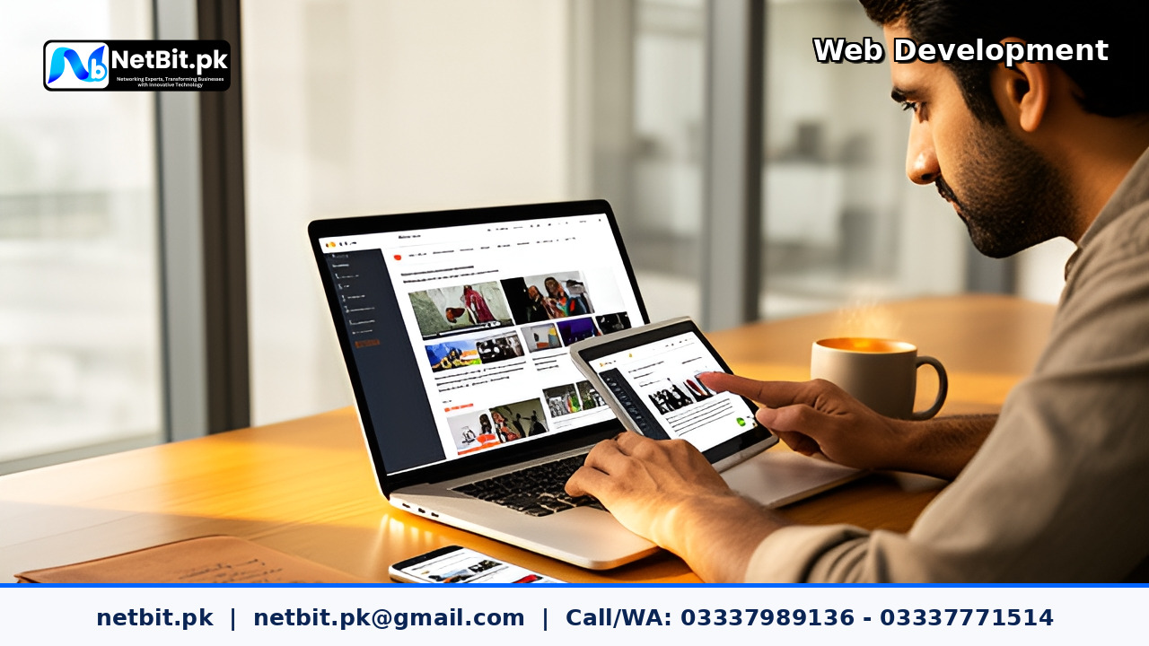 Blog and News Website Development service by NetBit Tech Software House, NetBit Khuzdar