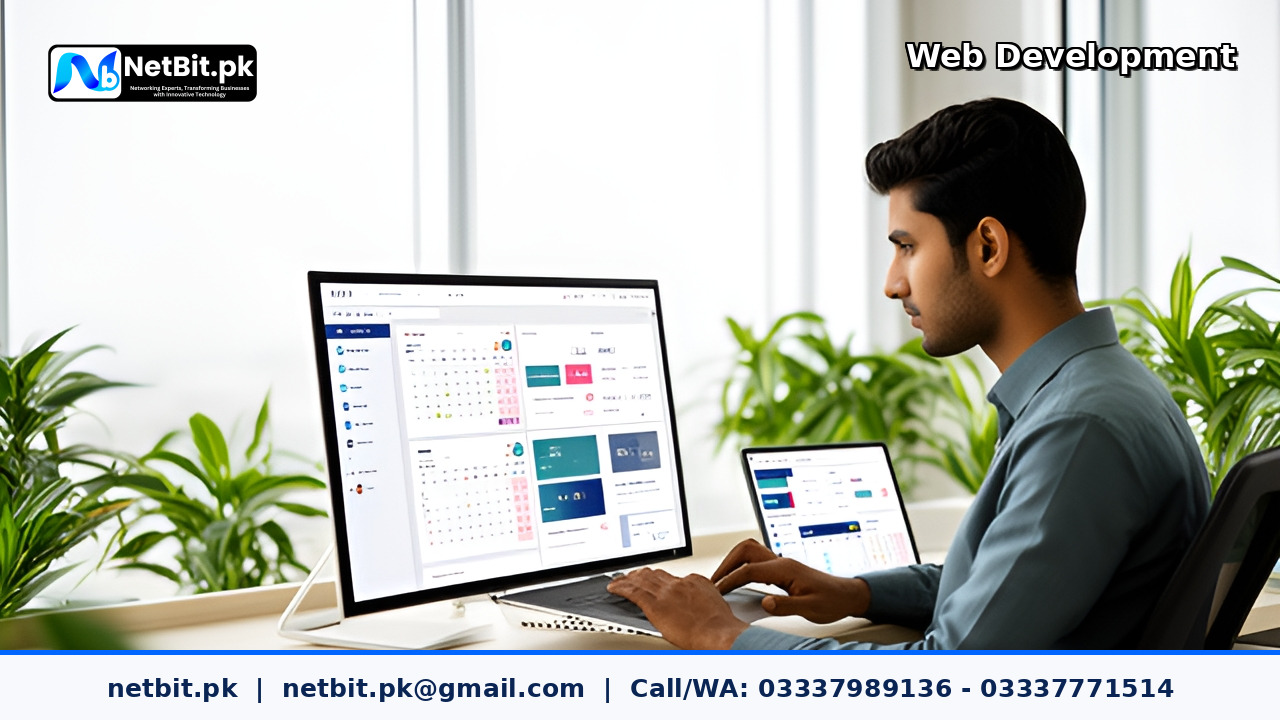 Online Booking Website Development service by NetBit Tech Software House, NetBit Khuzdar