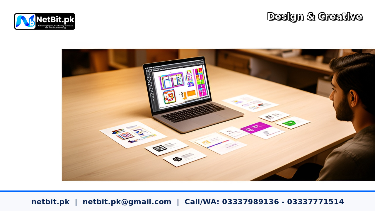 Business Card Design service by NetBit Tech Software House, NetBit Khuzdar