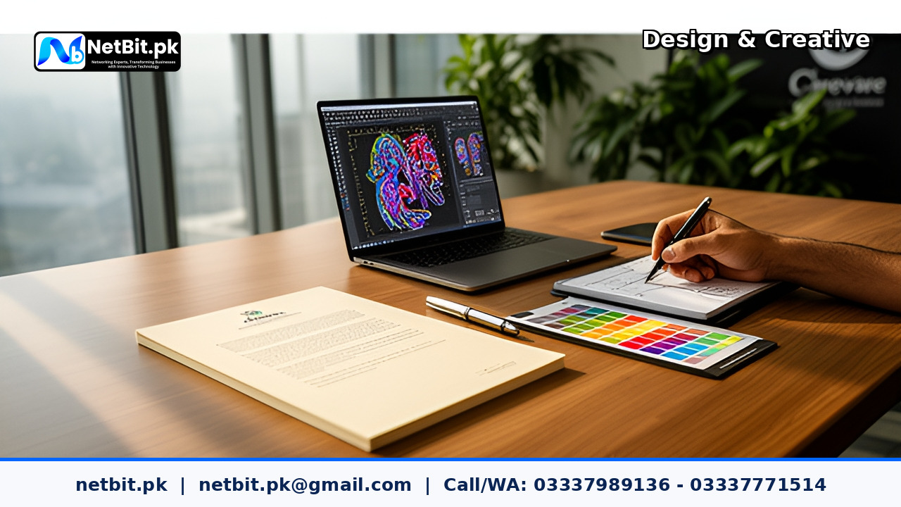 Letterhead Design service by NetBit Tech Software House, NetBit Khuzdar