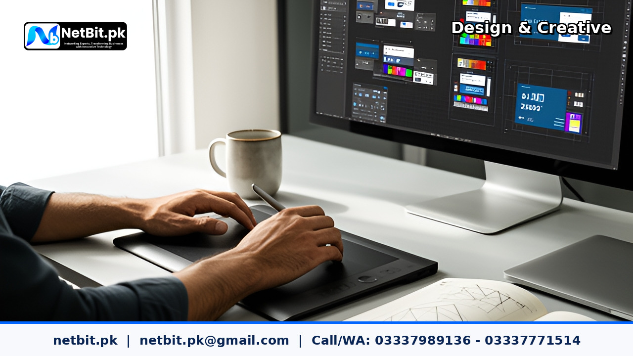 Banner Design service by NetBit Tech Software House, NetBit Khuzdar