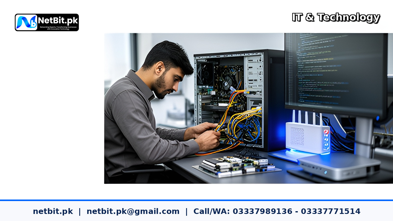 Computer Maintenance service by NetBit Tech Software House, NetBit Khuzdar